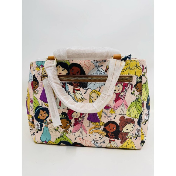 Dooney & Bourke 2022 Disney Parks Animators Multi Princess Satchel Bag - Picture 2 of 8